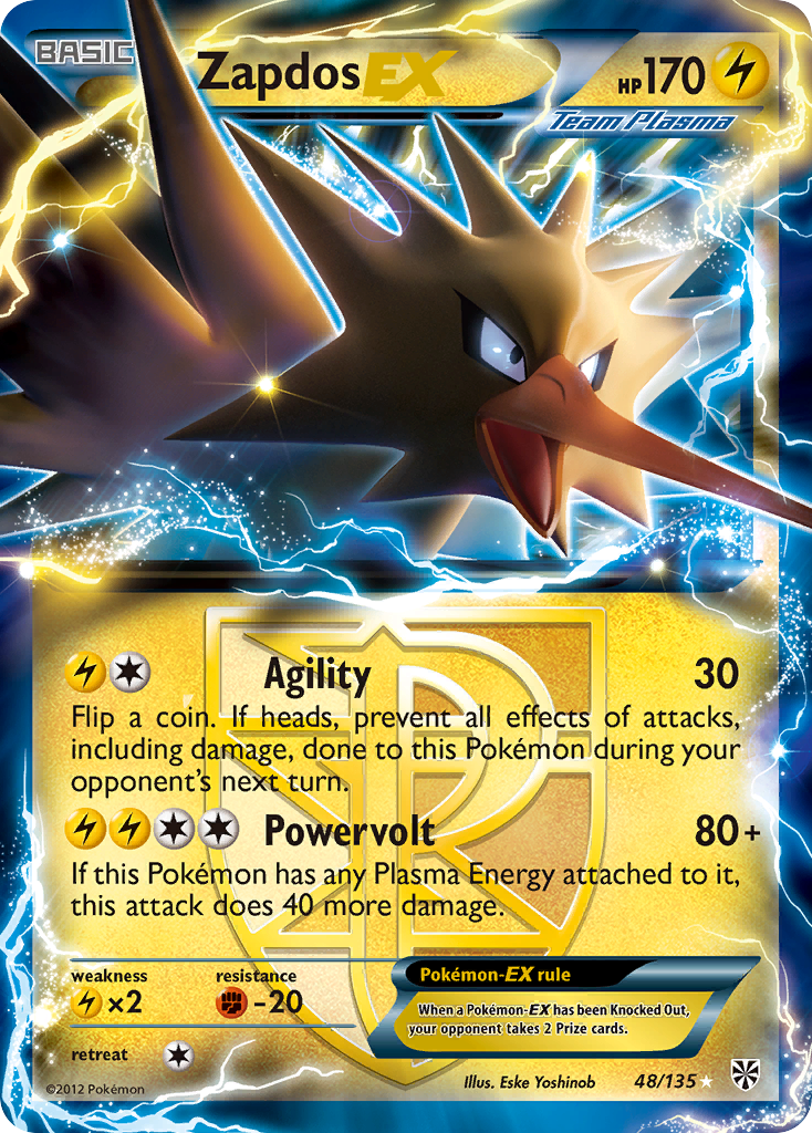 Zapdos-EX — illustrated card