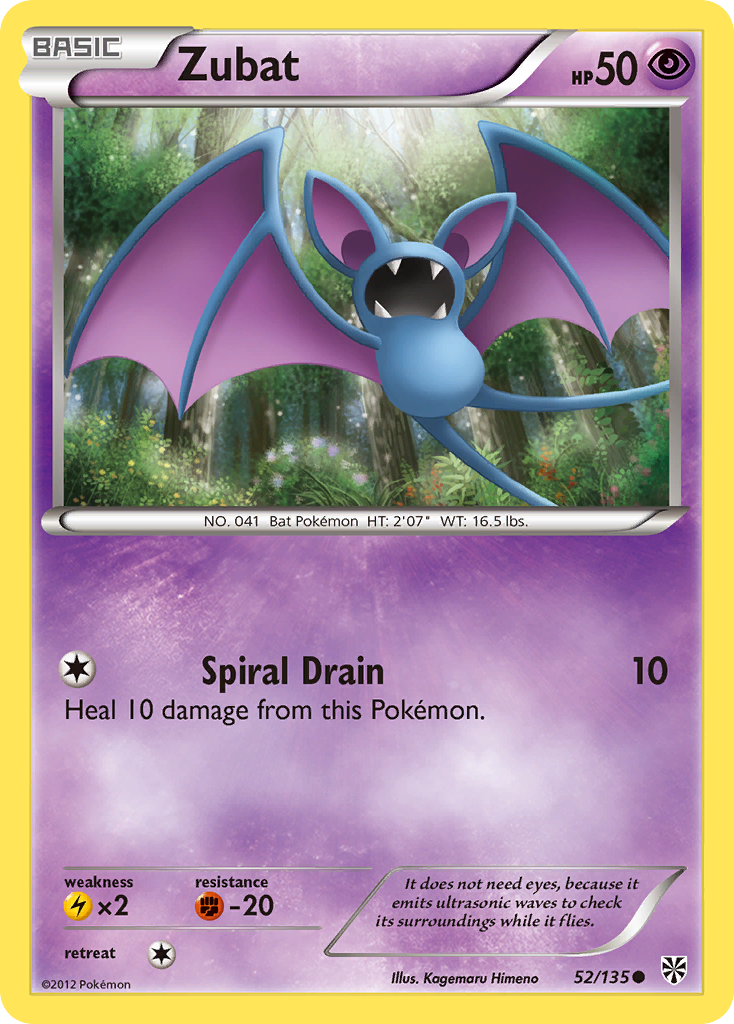Zubat — illustrated card