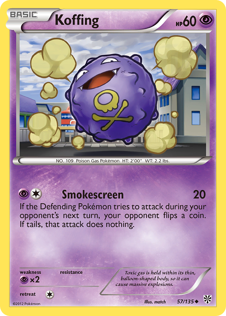Koffing — illustrated card