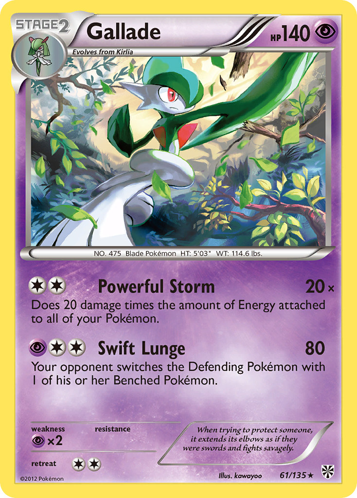 Gallade — illustrated card