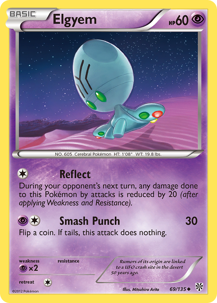 Elgyem — illustrated card