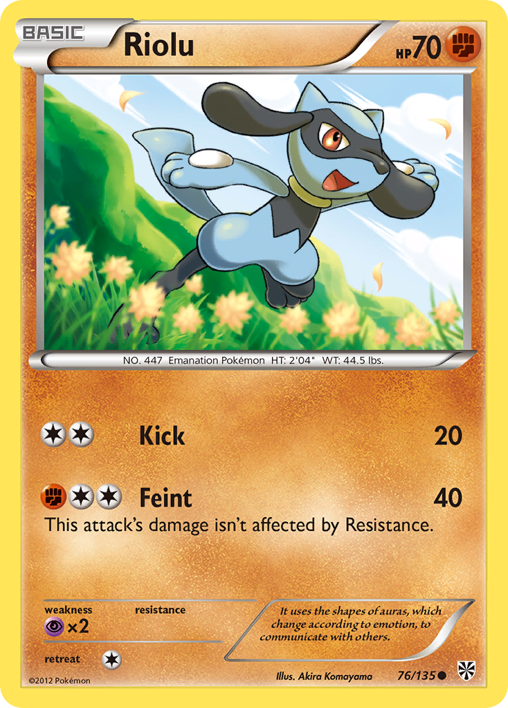 Riolu — illustrated card