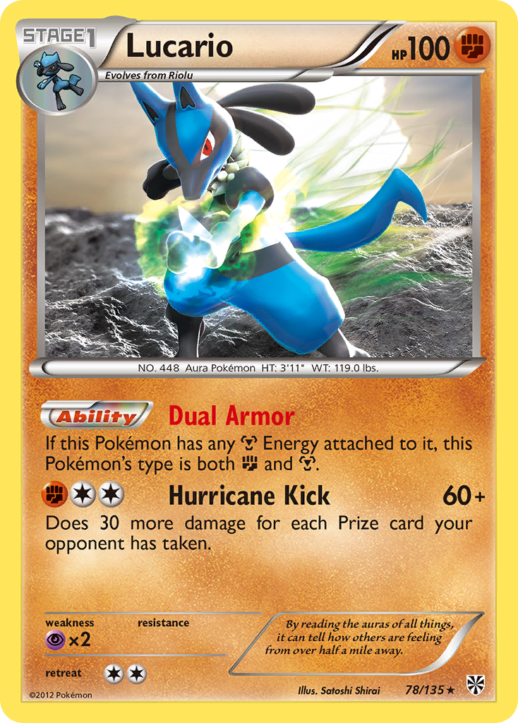 Lucario — illustrated card