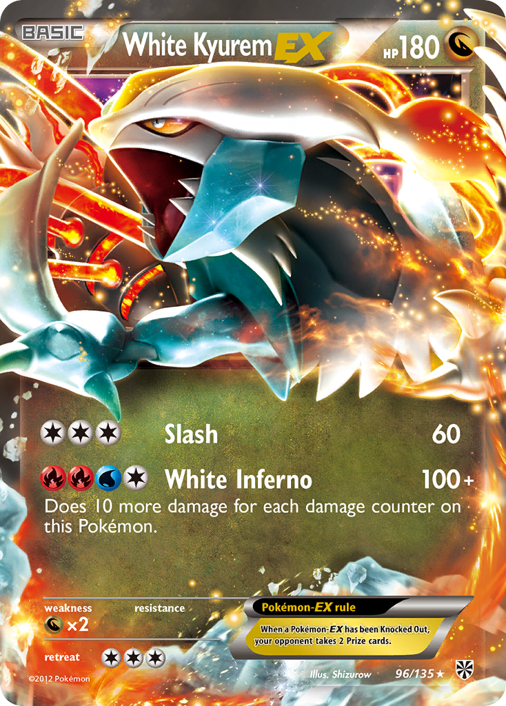 White Kyurem-EX — illustrated card