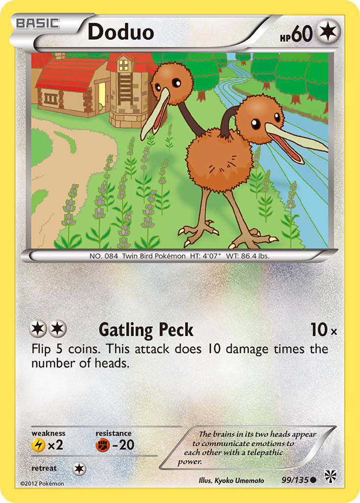 Doduo — illustrated card