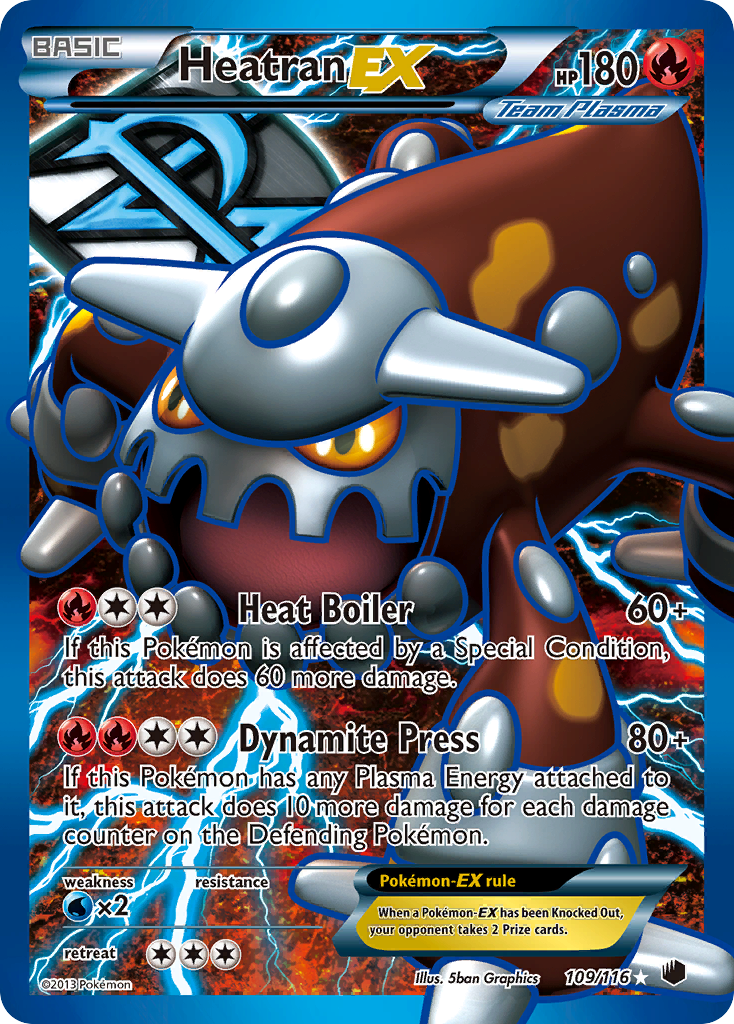 Heatran-EX — illustrated card