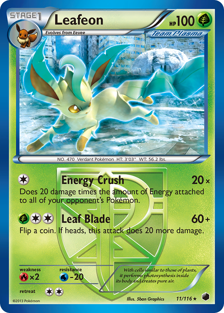 Leafeon — illustrated card