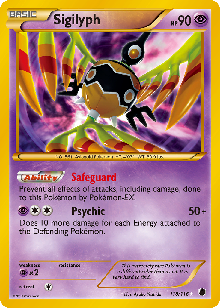 Sigilyph — illustrated card