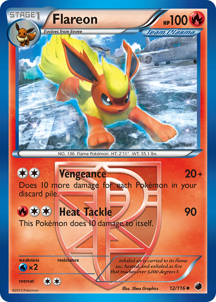 Flareon — illustrated card
