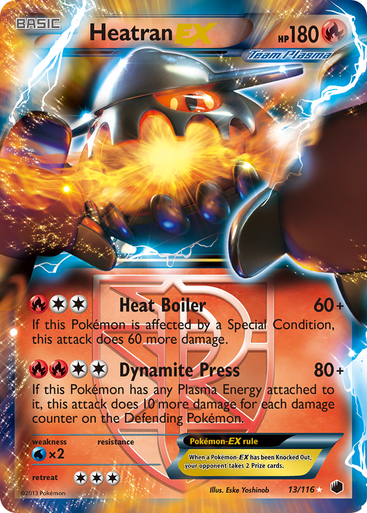 Heatran-EX — illustrated card