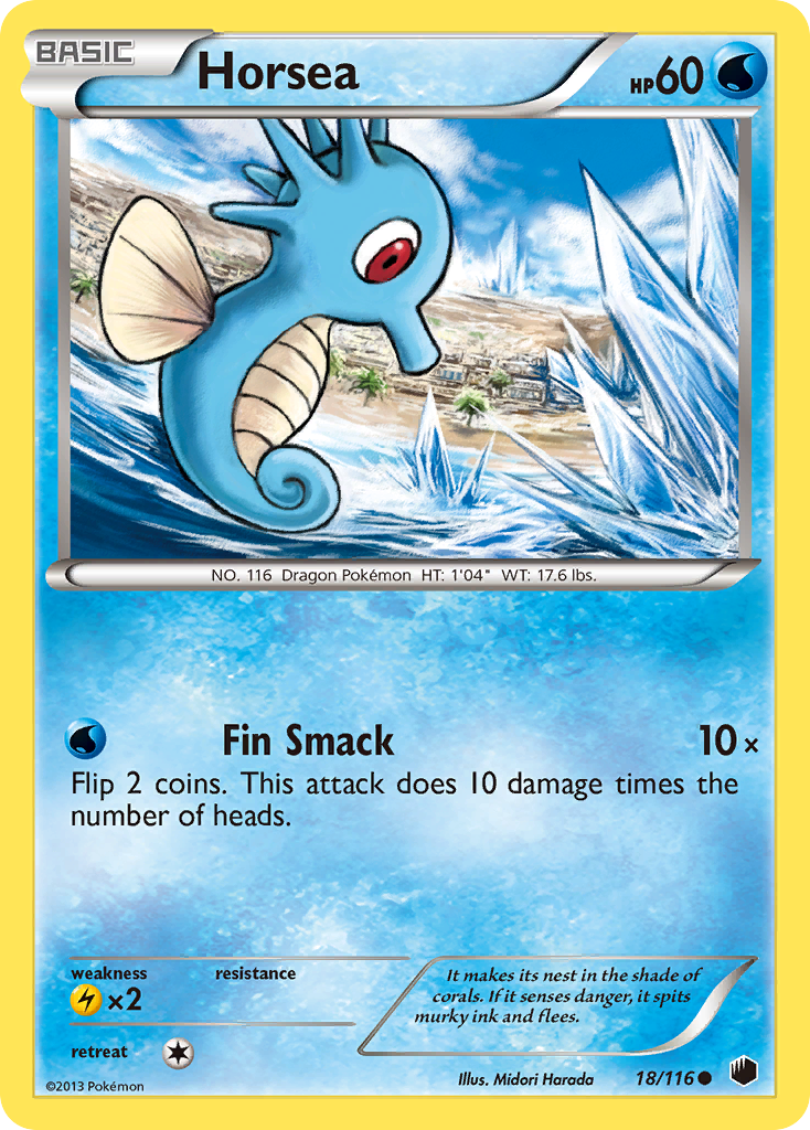 Horsea — illustrated card