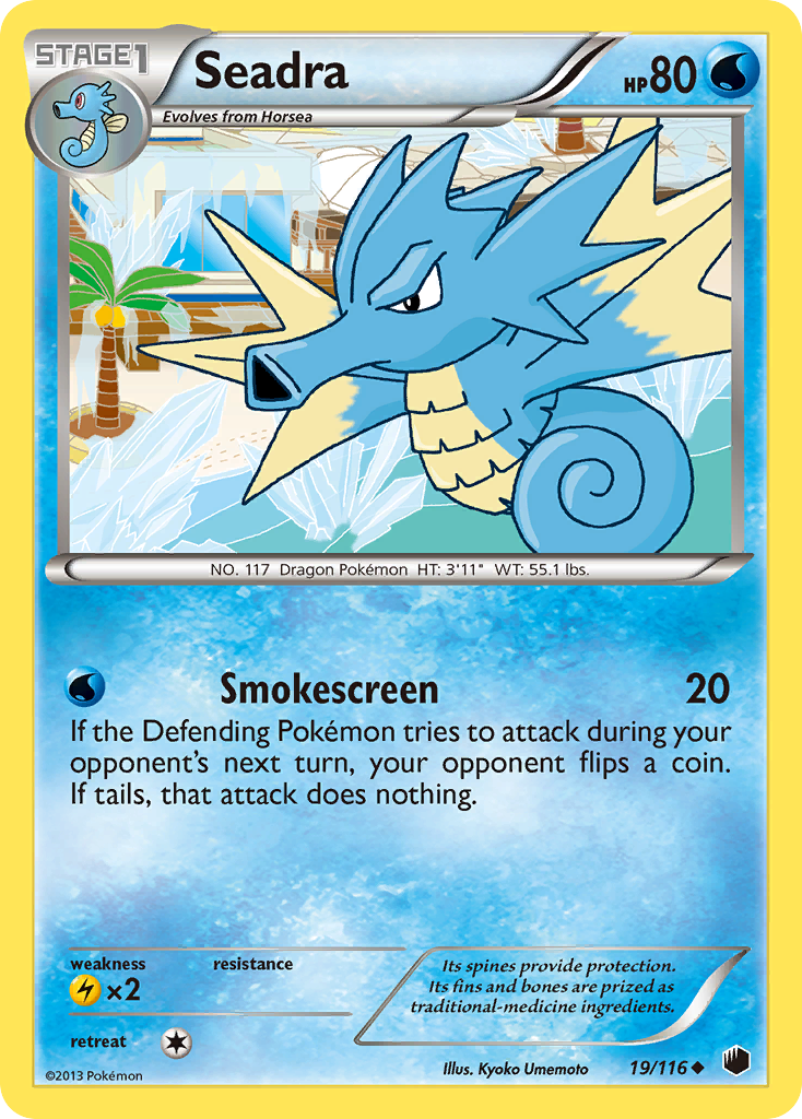 Seadra — illustrated card