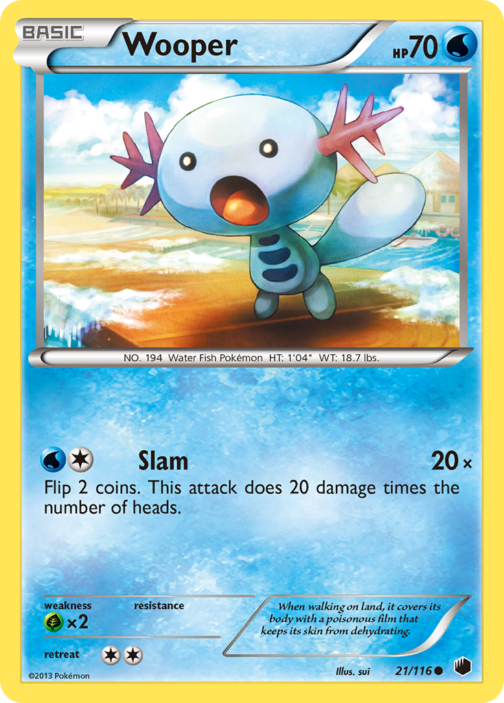 Wooper — illustrated card