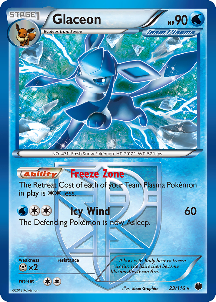 Glaceon — illustrated card