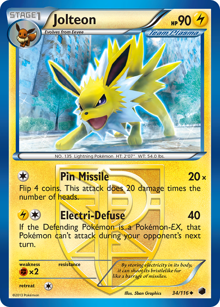 Jolteon — illustrated card