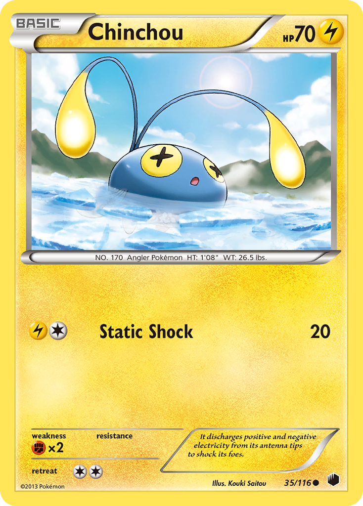 Chinchou — illustrated card