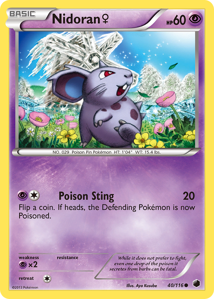 Nidoran ♀ — illustrated card