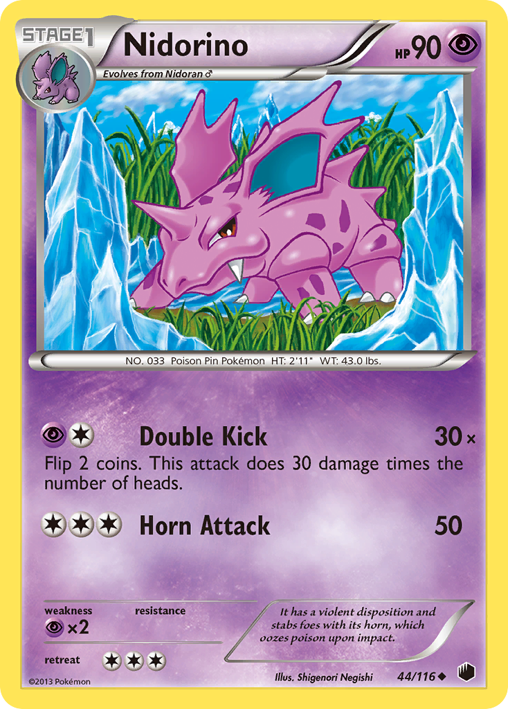 Nidorino — illustrated card