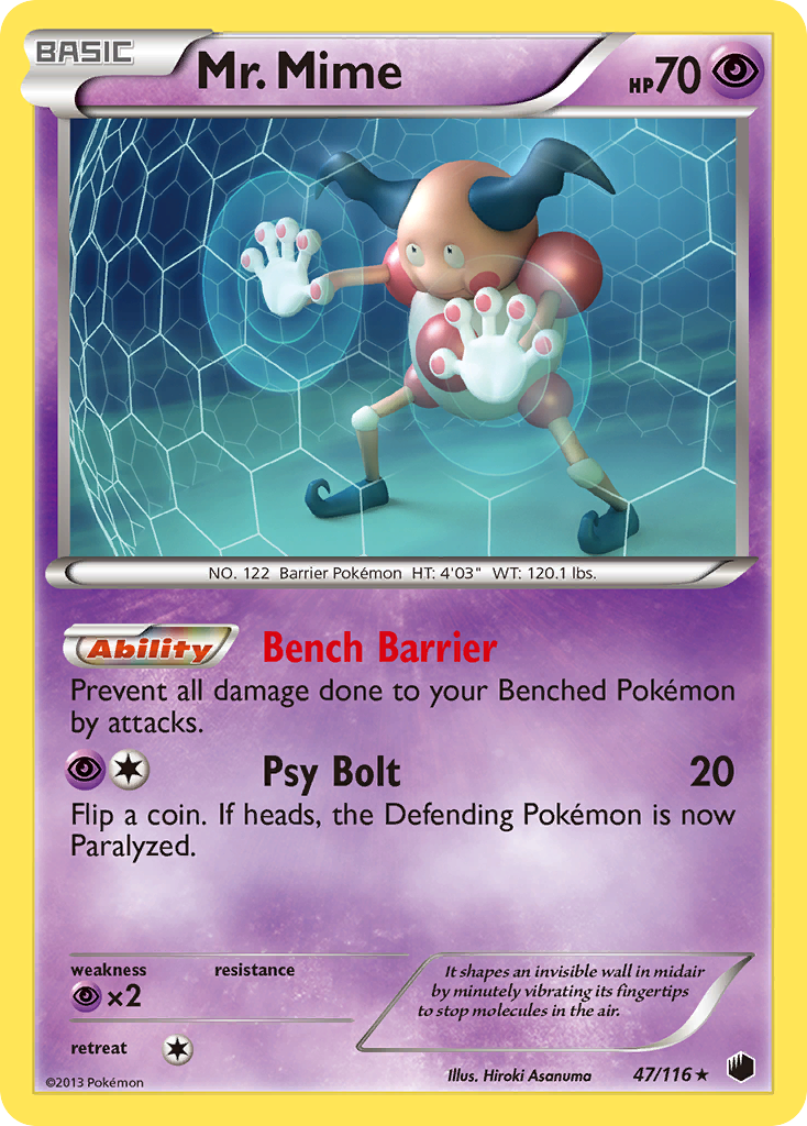 Mr. Mime — illustrated card