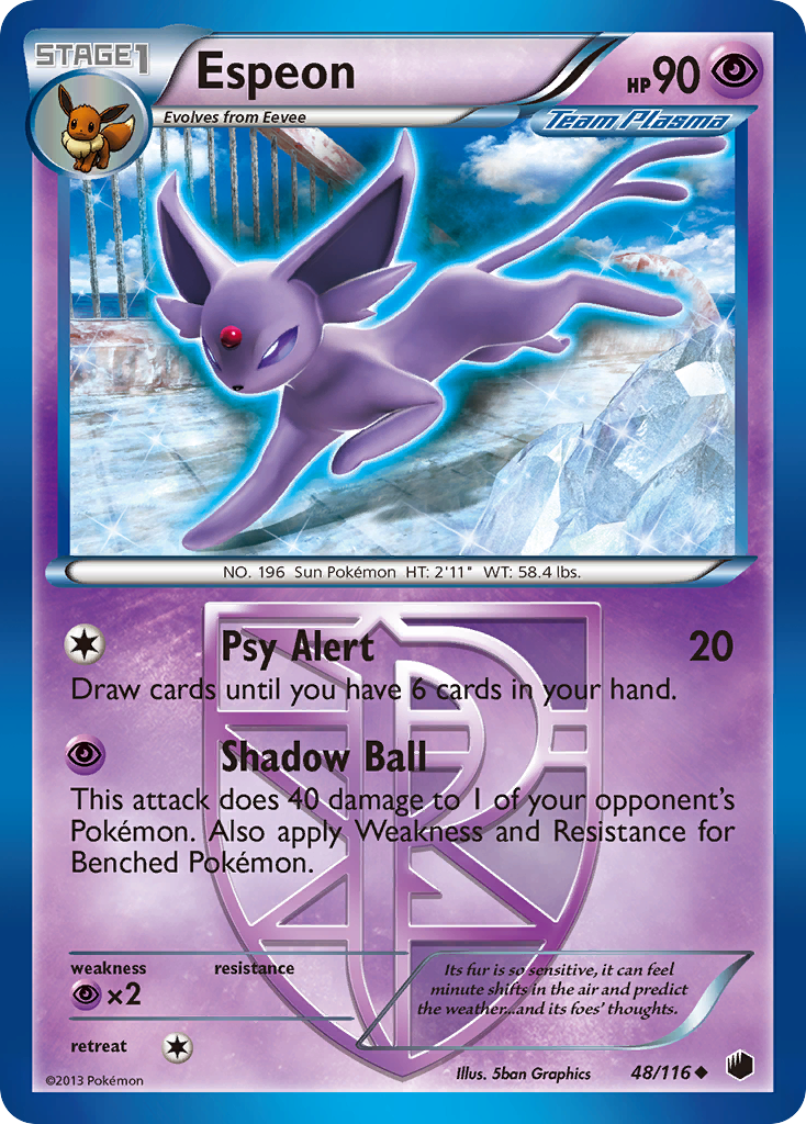 Espeon — illustrated card