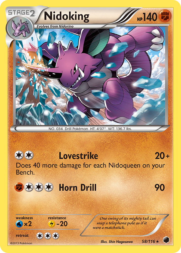 Nidoking — illustrated card