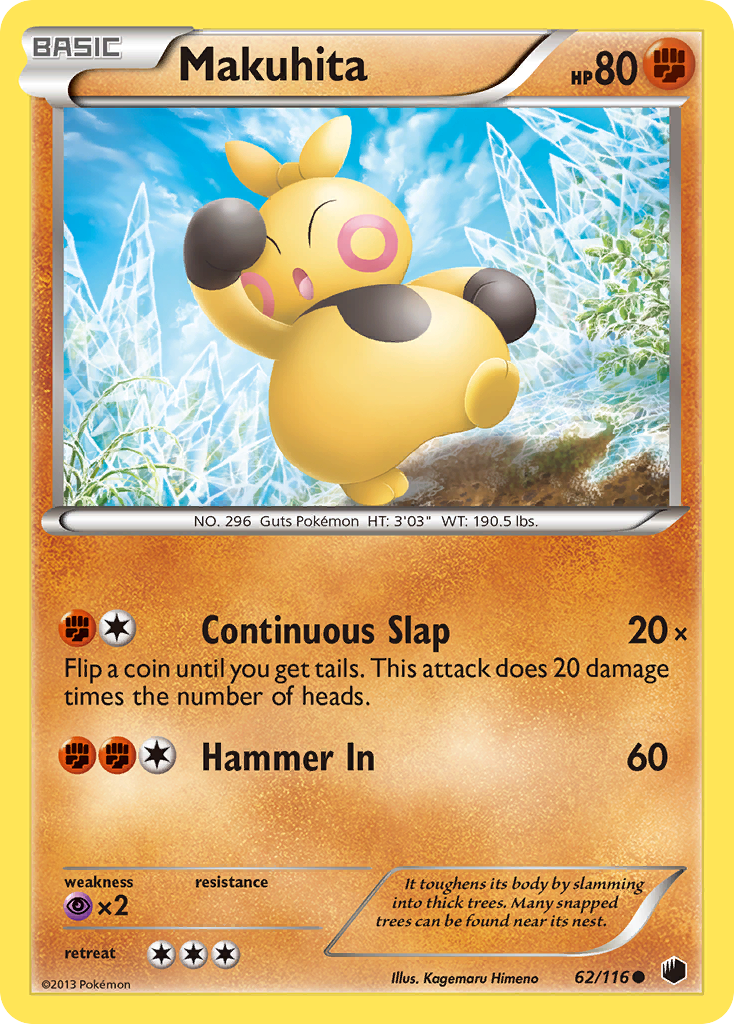 Makuhita — illustrated card