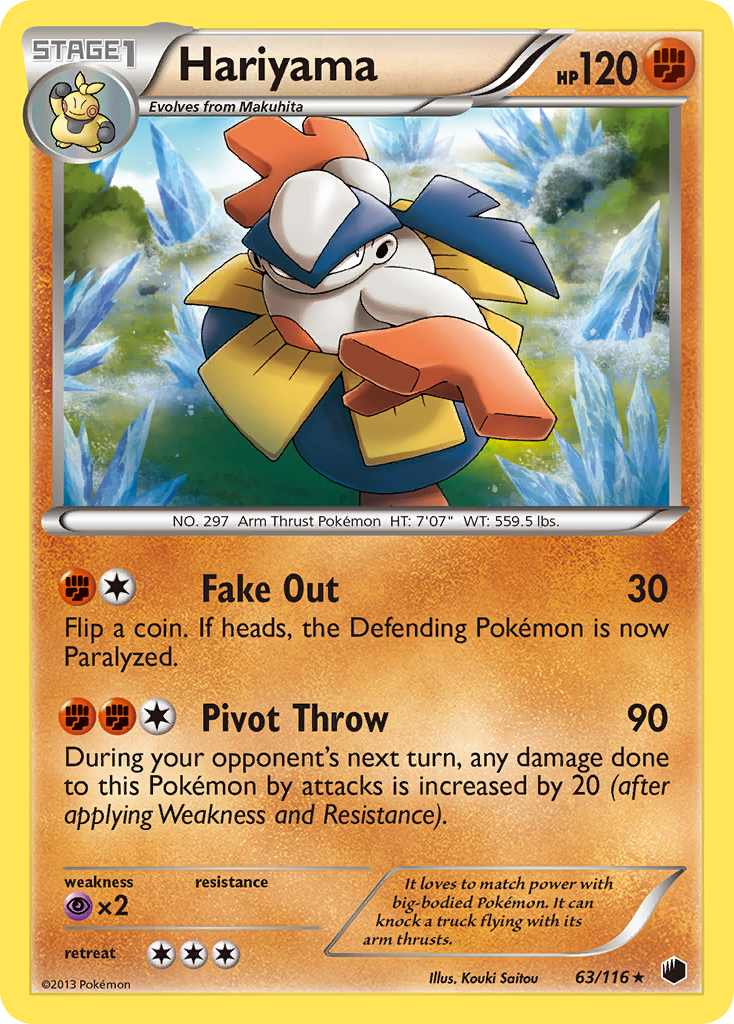Hariyama — illustrated card