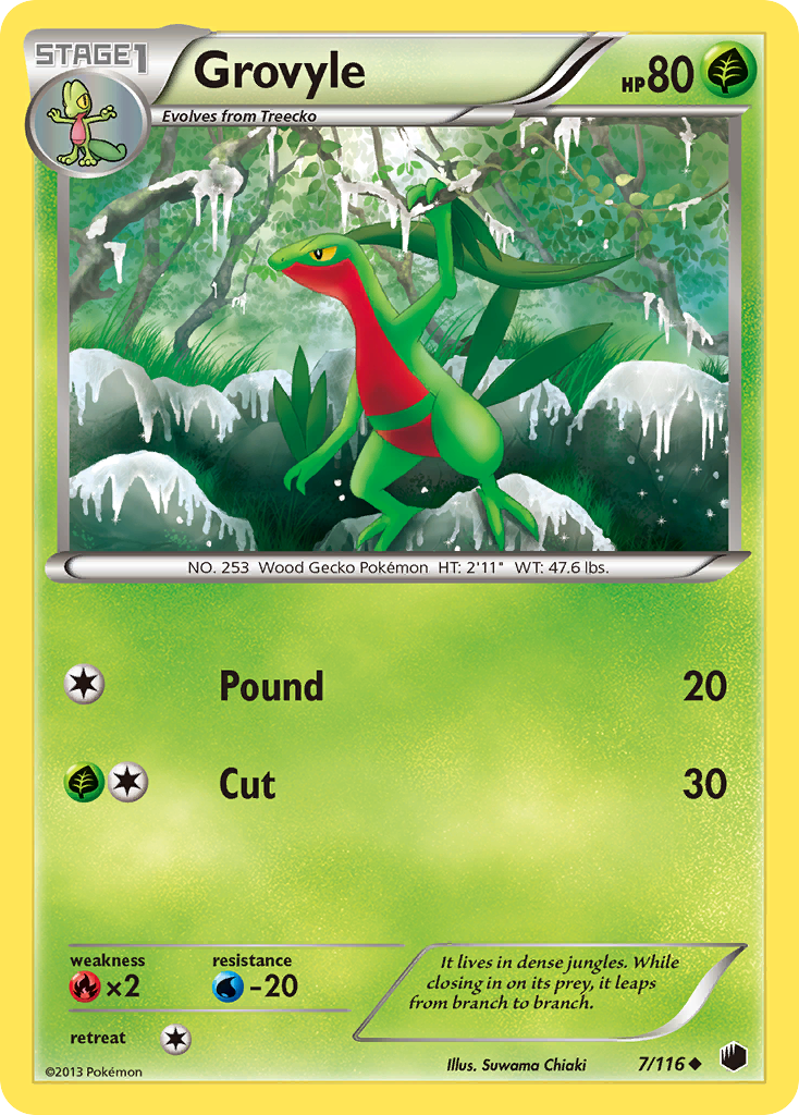 Grovyle — illustrated card