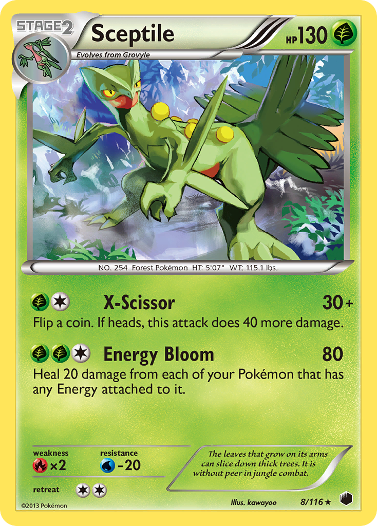 Sceptile — illustrated card
