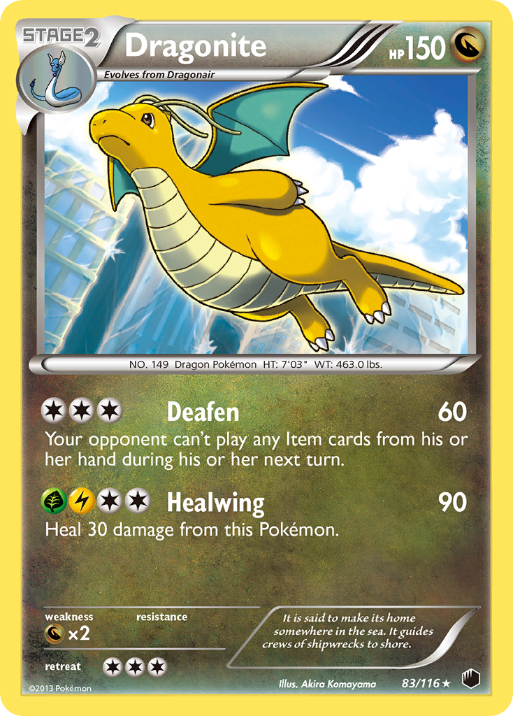 Dragonite — illustrated card