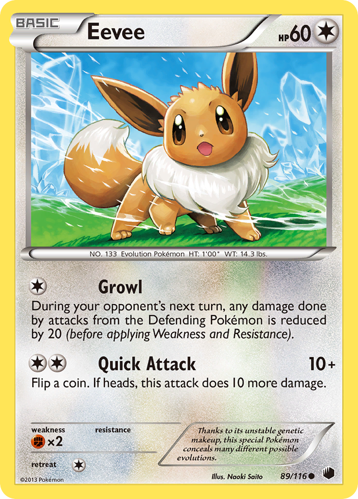 Eevee — illustrated card
