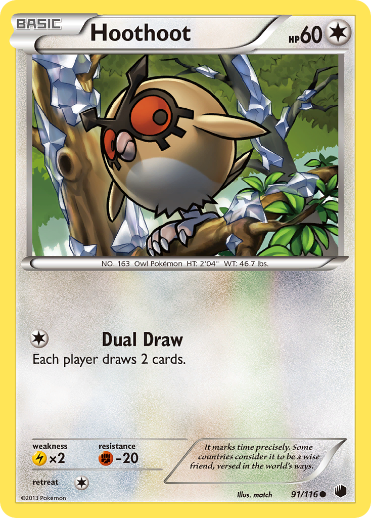 Hoothoot — illustrated card