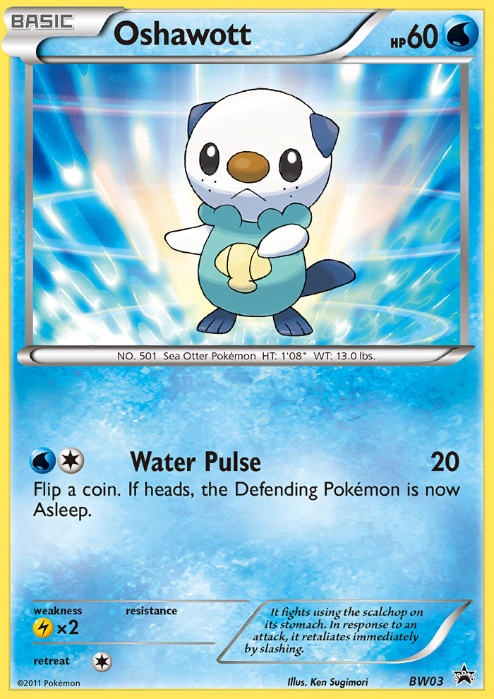 Oshawott — illustrated card