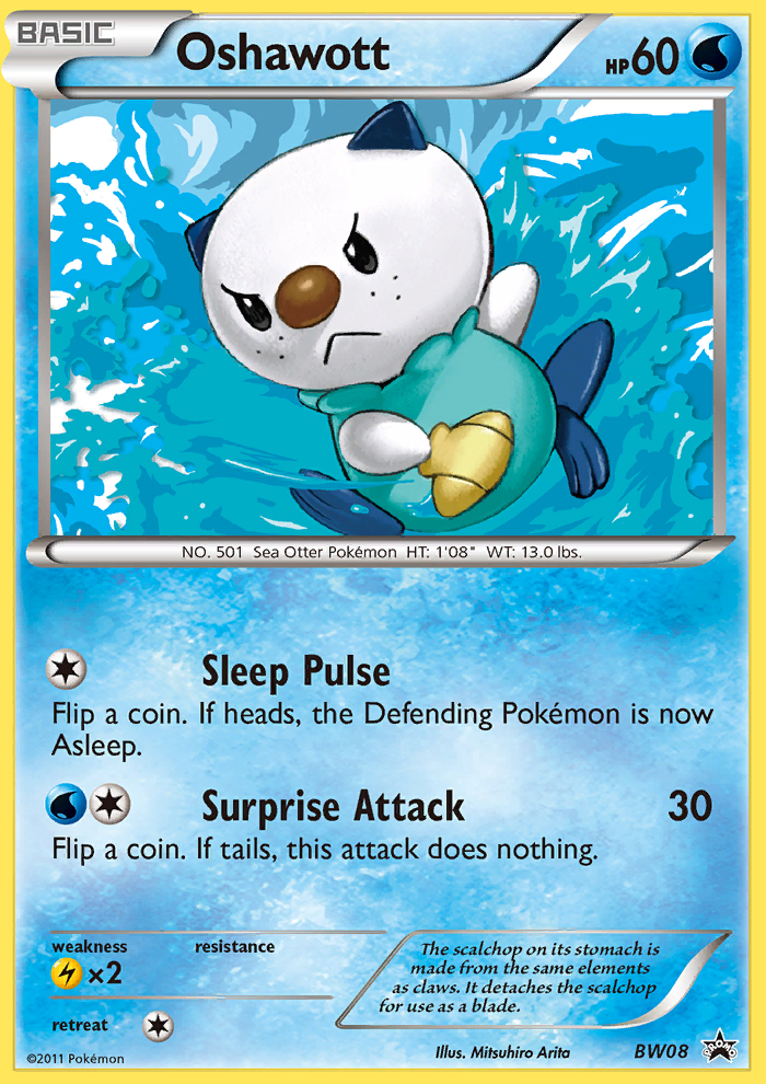 Oshawott — illustrated card