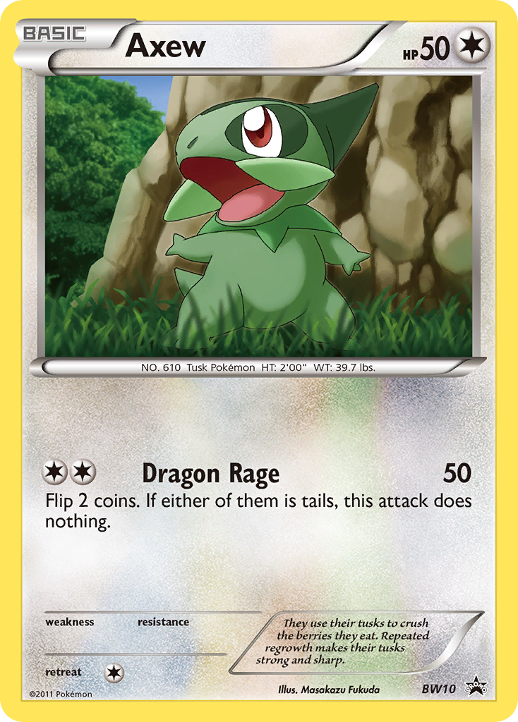 Axew — illustrated card