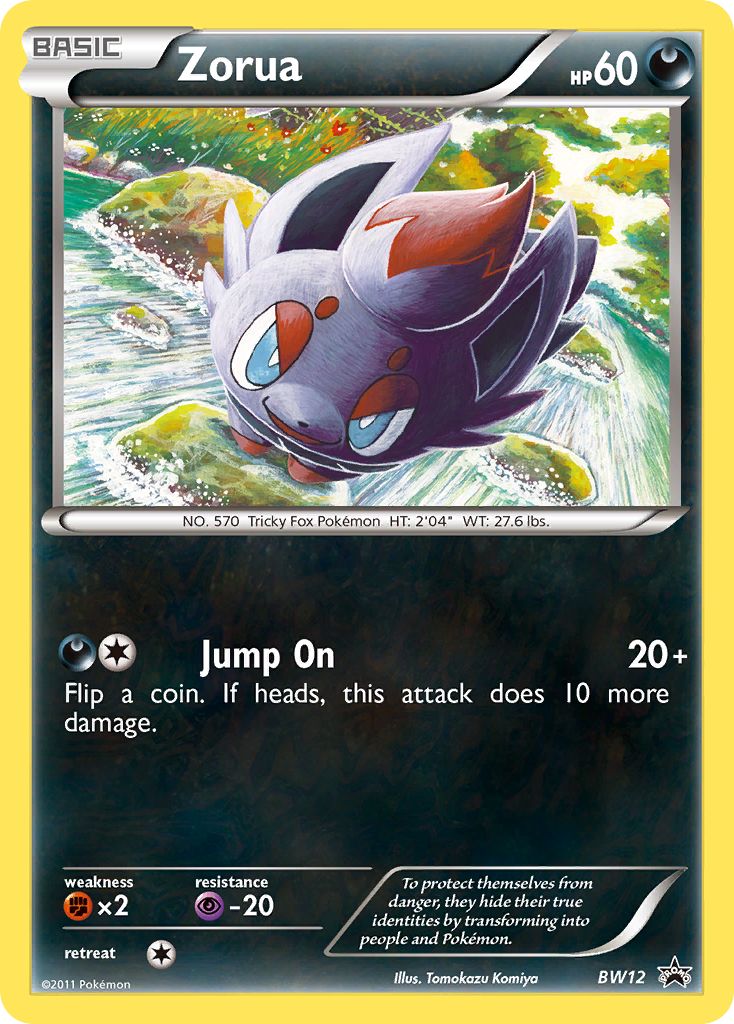Zorua — illustrated card
