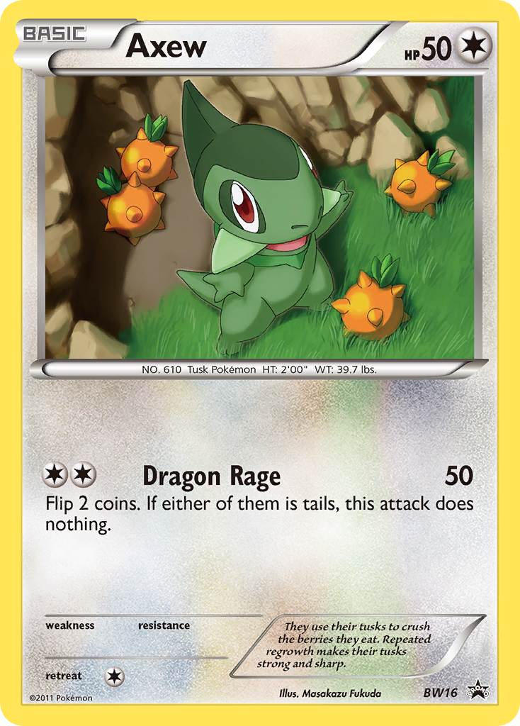 Axew — illustrated card