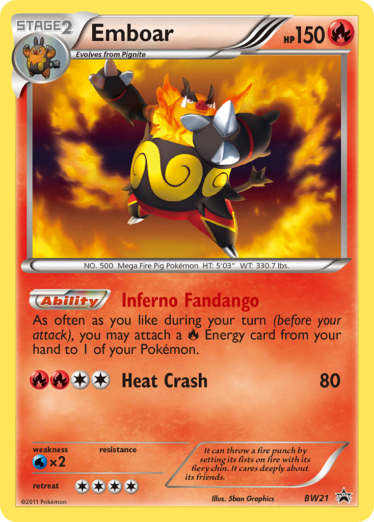 Emboar — illustrated card