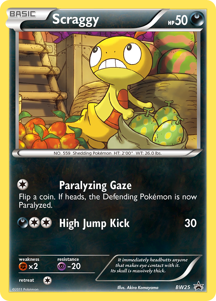 Scraggy — illustrated card