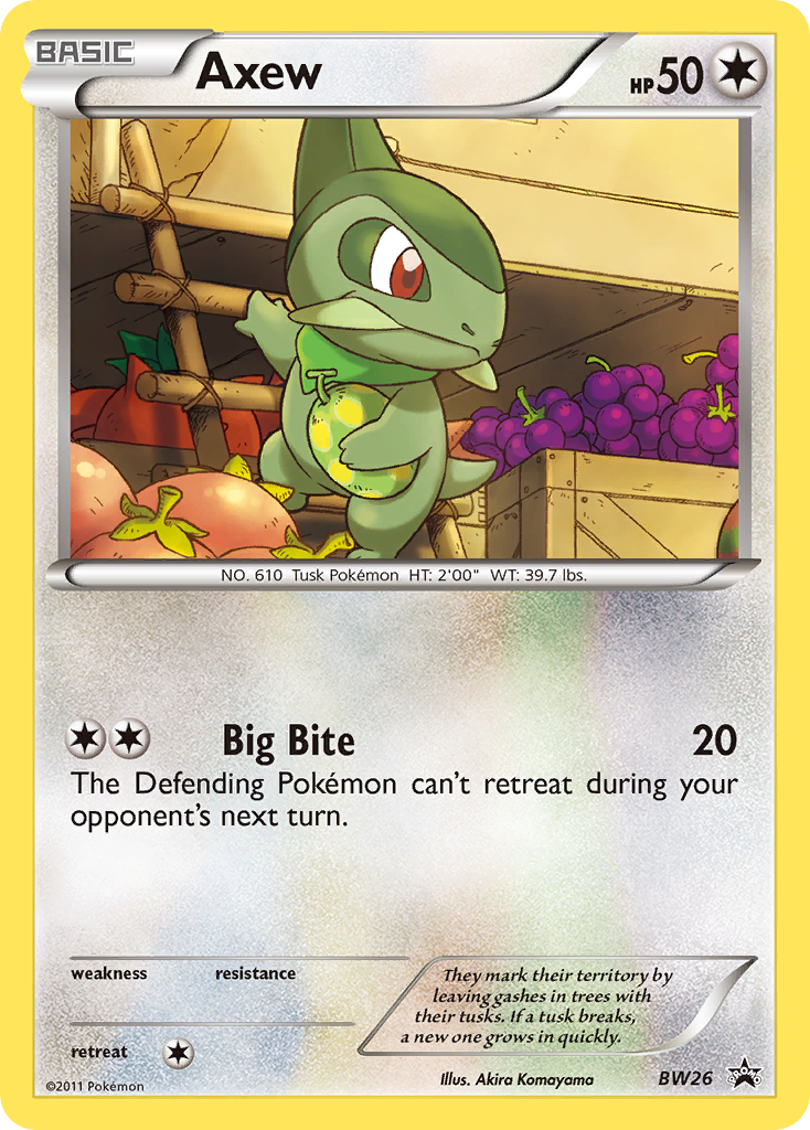 Axew — illustrated card