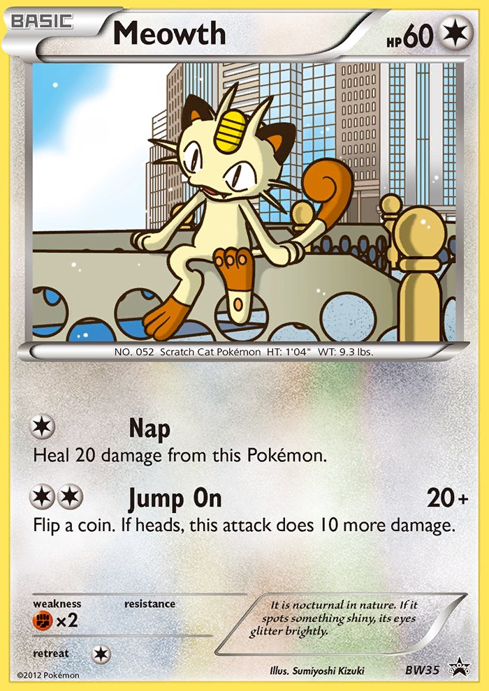 Meowth — illustrated card