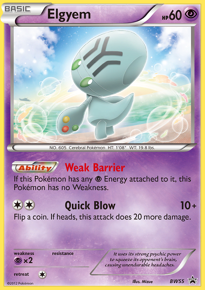 Elgyem — illustrated card