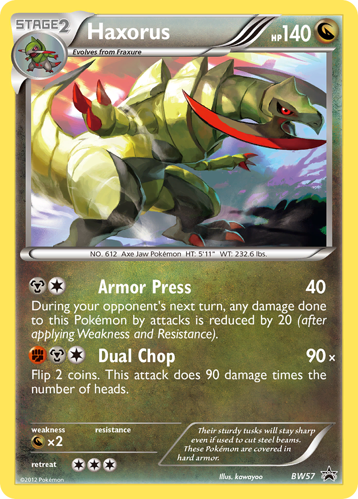 Haxorus — illustrated card