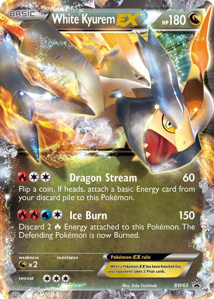 White Kyurem-EX — illustrated card
