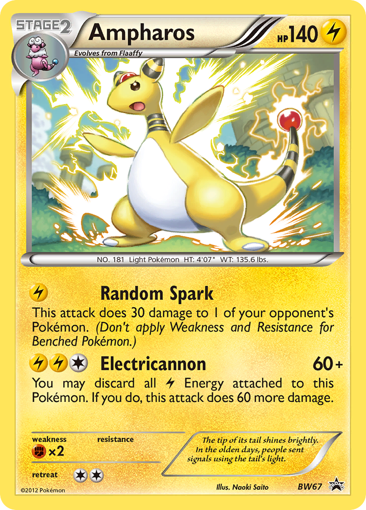 Ampharos — illustrated card