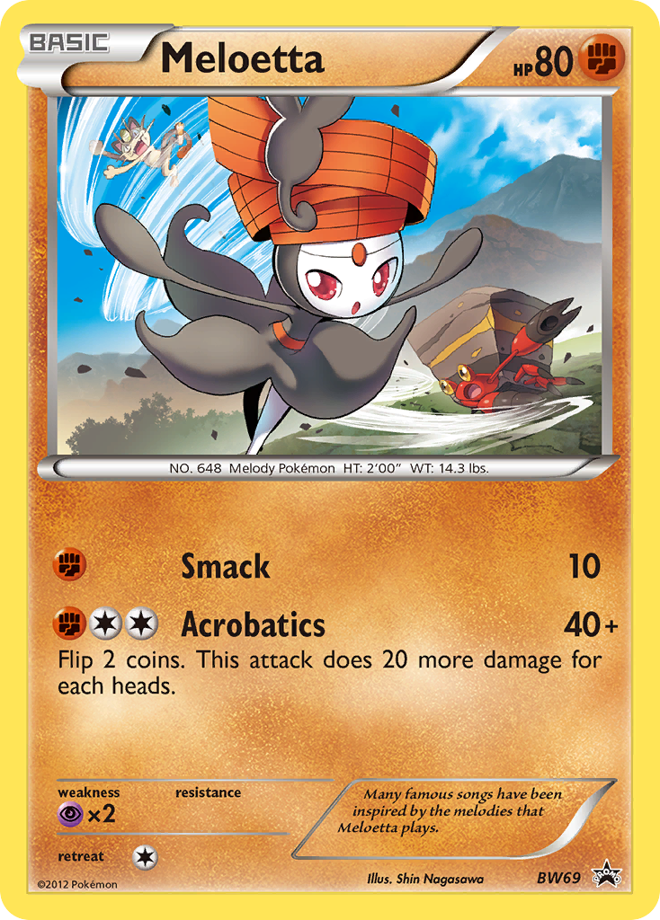 Meloetta — illustrated card