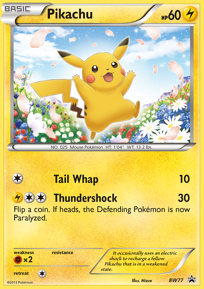 Pikachu — illustrated card