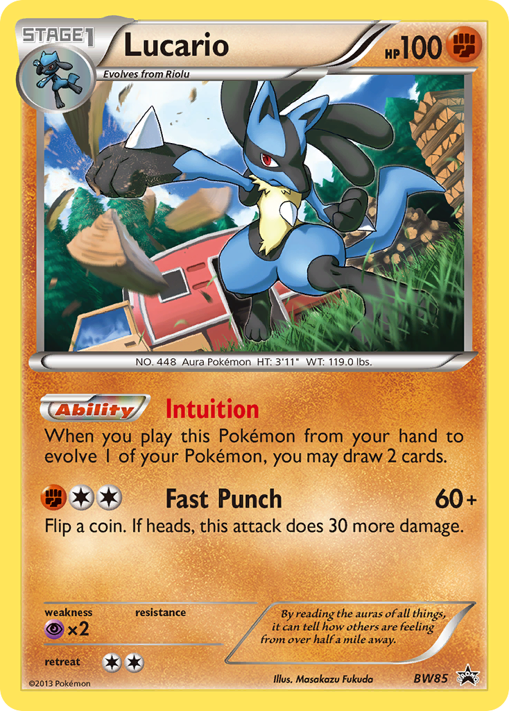Lucario — illustrated card