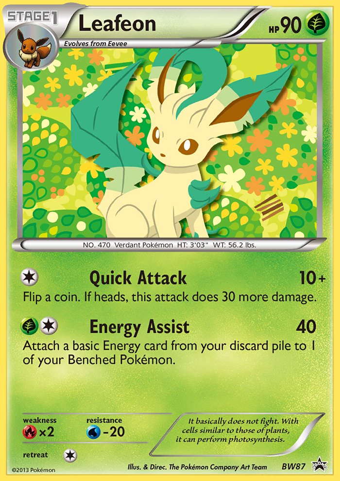 Leafeon — illustrated card