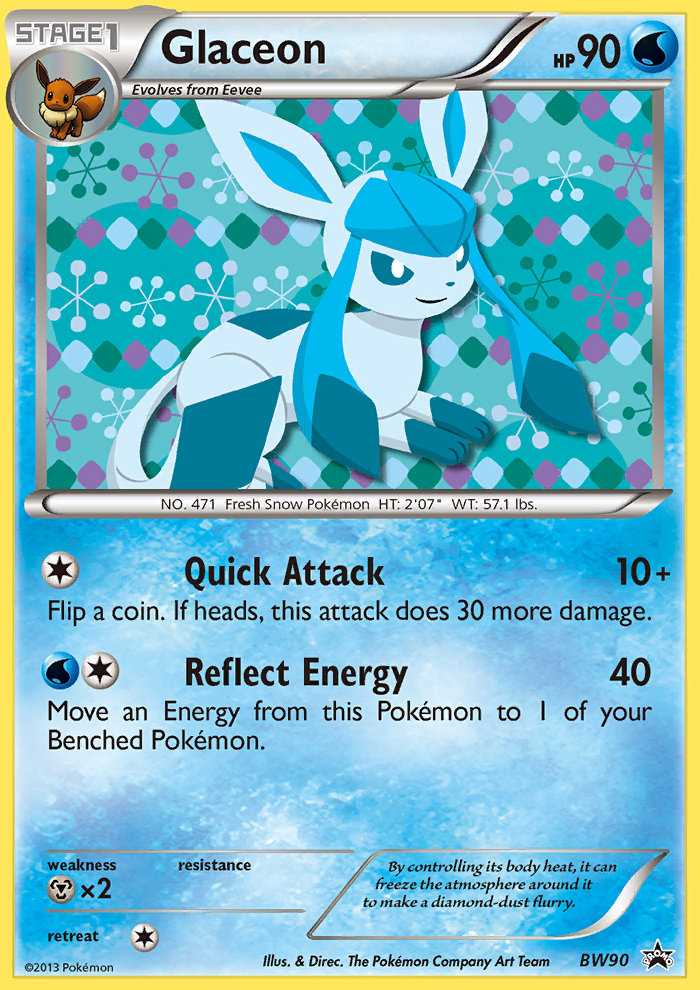Glaceon — illustrated card